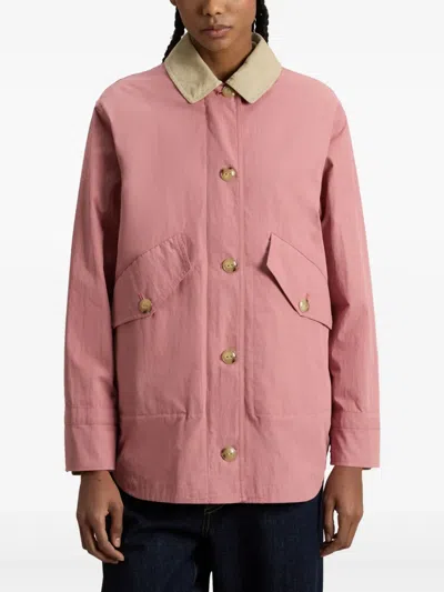 Woolrich Shirt Jacket In Pink