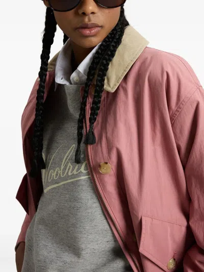 Woolrich Shirt Jacket In Pink