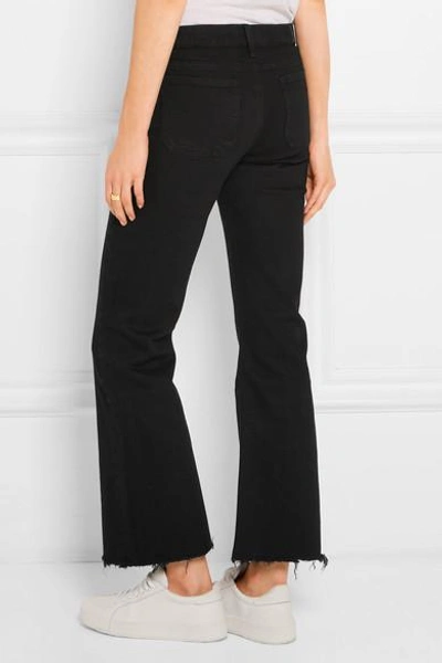 Shop M.i.h. Jeans Lou Cropped Mid-rise Flared Jeans