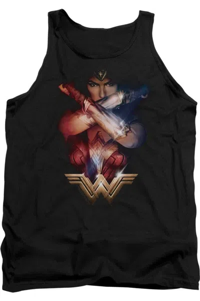 Wonder Woman Movie Arms Crossed Adult Tank Top In Black