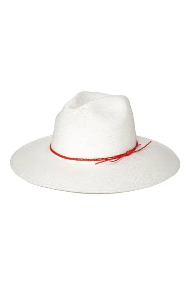 Greenpacha Women's Capri Hat In White/red In Multi