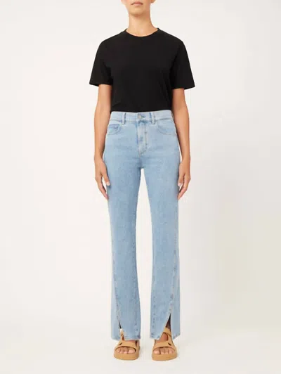 Dl1961 - Women's Patti Straight High Rise Vintage 31" Jeans In Sea Isle Seamed In Multi