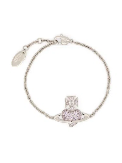 Vivienne Westwood Accessories In Platinum/lilac/white