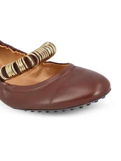 Tod's Low Shoes In Mahogany