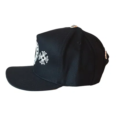 Chrome Hearts Embroidered Horseshoe Logo Hat Black In Os