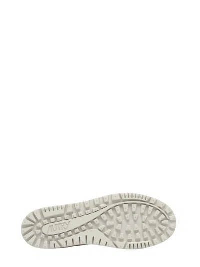 Autry Marshmallow And White Mesh And Suede Wildpace Low Sneakers In White