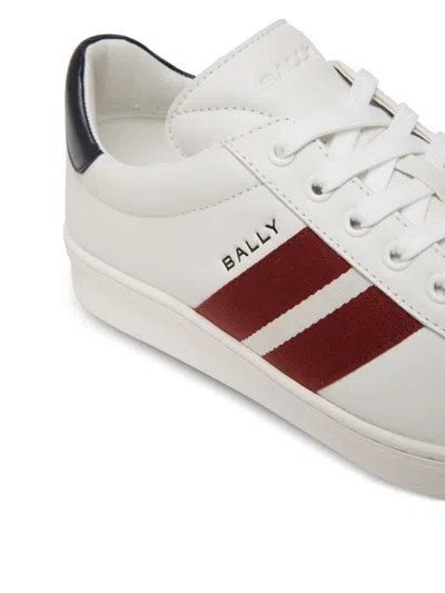 Bally Round-head Casual Shoes In White/peacoat