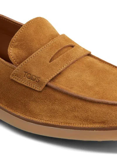 Tod's Loafers In Suede In Monk''s Robe