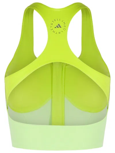 Adidas By Stella Mccartney Polyester Racerback Top Elasticated Hem