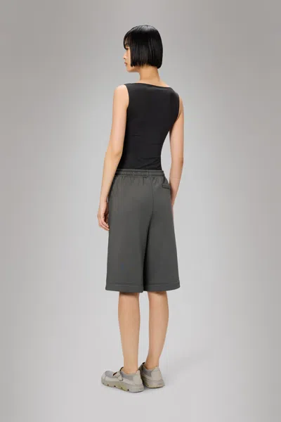 Rains Sintra Fleece Bermuda Shorts In Grey