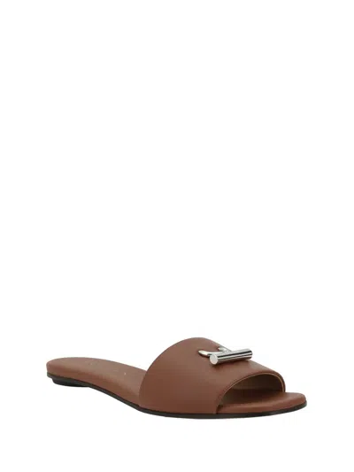 Alexander Mcqueen Flat Sandals  Woman Color Brown In Brown