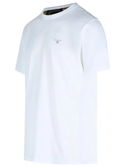BARBOUR BARBOUR WHITE COTTON T SHIRT 