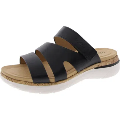 Earth Ralli Platform Slide Sandal In Black