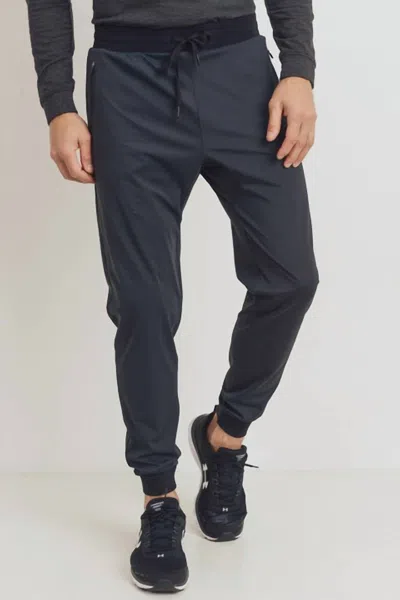 Mono B Cuffed Active Training Jogger In Black In Black
