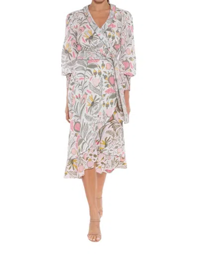 Taj By Sabrina Crippa Aello Dress In Combo Mille Flowers In Multi