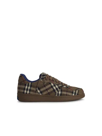 Burberry Checked Terrace Lace-up Sneakers