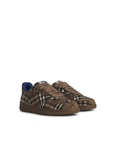 Burberry Checked Terrace Lace-up Sneakers