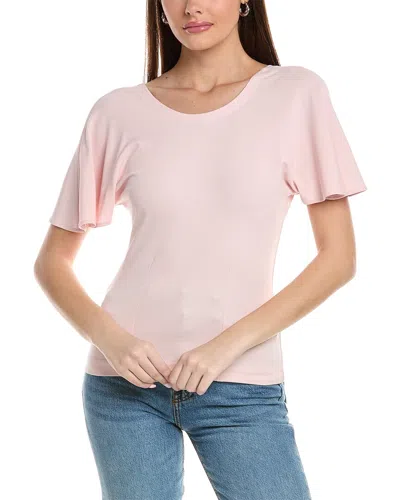 Reiss Connie Flowy Top In Pink