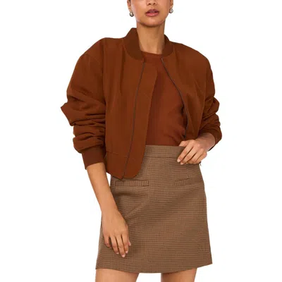 1.state Cropped Bomber Jacket In Multi