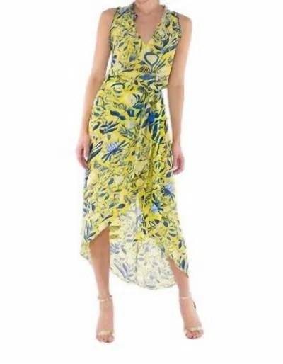 Taj By Sabrina Crippa Ima Skirt In Yellow Millie Flowers In Multi
