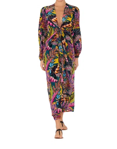 Taj By Sabrina Crippa Lauren Cover Up In High Summer Color Folage In Multi
