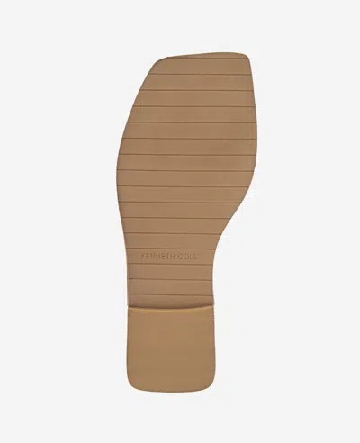 Kenneth Cole Asher Leather Metal Ring Sandal In Tan Leather