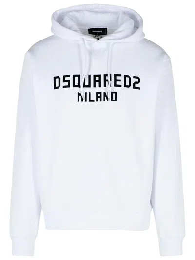 Dsquared2 White Cotton Sweatshirt