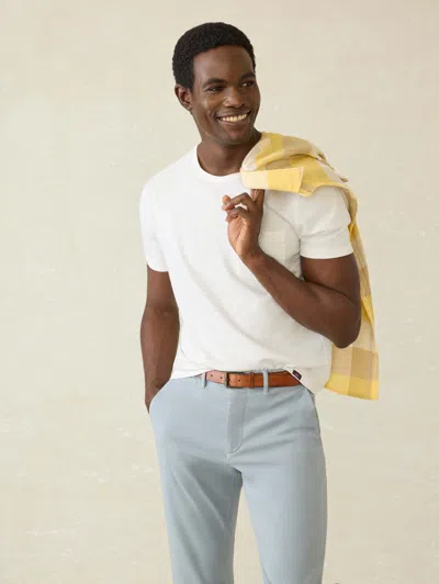 Faherty Sunwashed Pocket T-shirt In White
