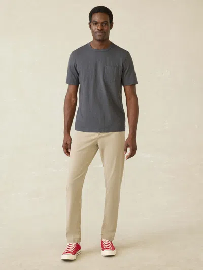 Faherty Sunwashed Pocket T-shirt In Graphite