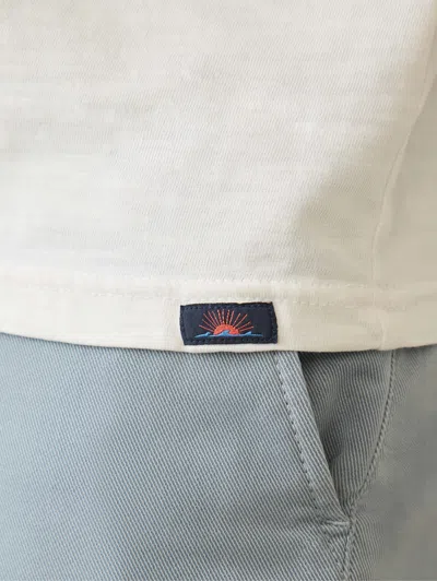 Faherty Sunwashed Pocket T-shirt In White