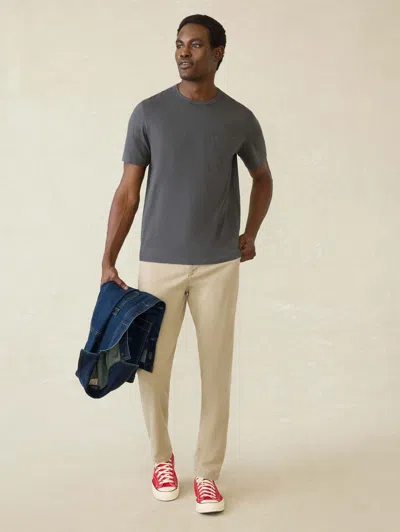 Faherty Sunwashed Pocket T-shirt In Graphite