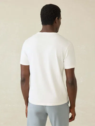 Faherty Sunwashed Pocket T-shirt In White