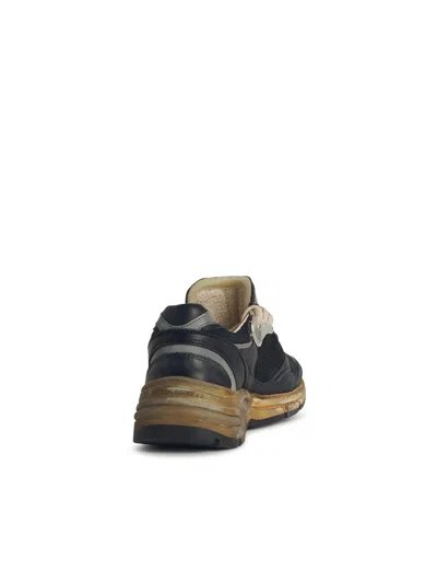 Golden Goose Running Dad Net And Nappa Upper Suede Star Shoes