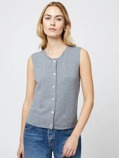 French Connection Cosysoft Sweater Vest In Grey