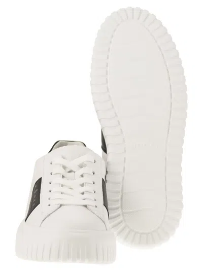 Hogan H-stripes Lace-up Sneakers In Multi