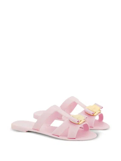 Ferragamo Women's Lilou Rubber Slides In Multicolor