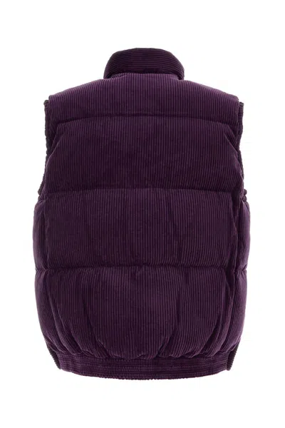 Sacai Purple Corduroy Down Jacket In Purple