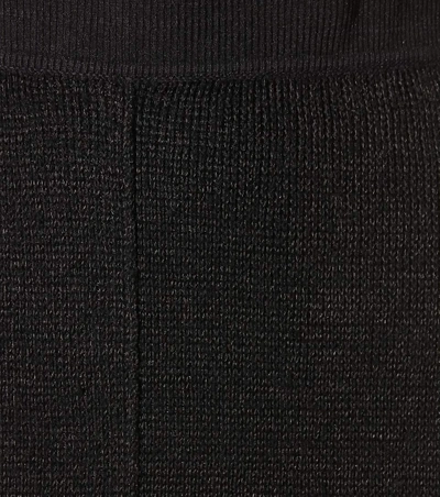Shop Isabel Marant Calypso Linen And Wool-blend Skirt In Black