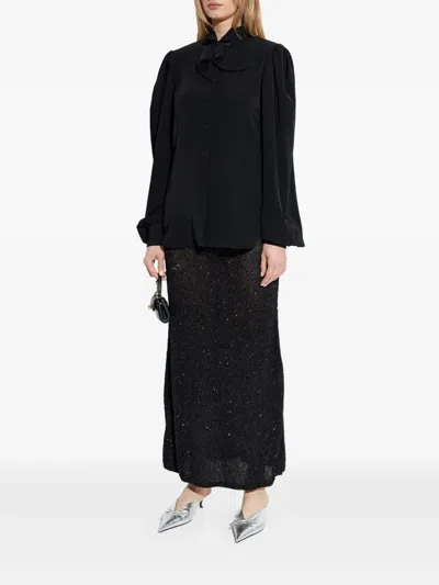 Balenciaga Short Sleeve Crew Neck T-shirt In Black