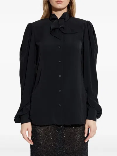 Balenciaga Short Sleeve Crew Neck T-shirt In Black