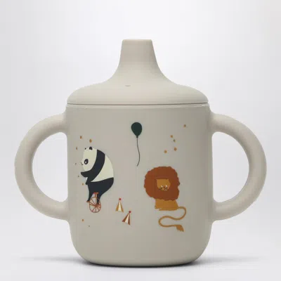 Liewood Neil Spout Cup Circus/sandy In Beige
