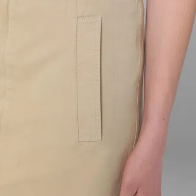 Burberry Beige Cotton Skirt In Beige