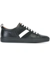 Bally Contrast Lace-up Sneakers In Black