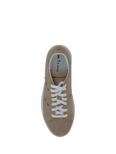 Kiton Sneakers In Beige
