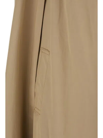Federica Tosi Beige Cape With Collar In Beige