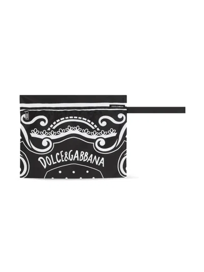 Dolce & Gabbana Bandanna Print Swim Trunks