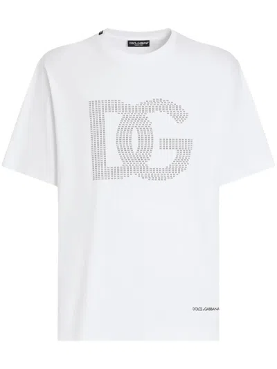 Dolce & Gabbana White Dg Logo T-shirt
