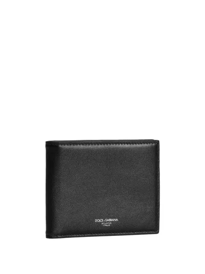 Dolce & Gabbana Black Wallet With Front Logo Detail