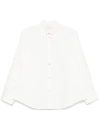 Forte Forte En Fleur Embroidered Poplin Shirt