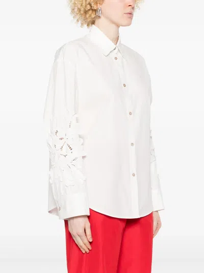 Forte Forte En Fleur Embroidered Poplin Shirt